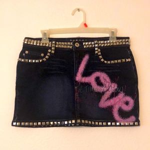 Express Jeans Stretch Denim Skirt Love The time